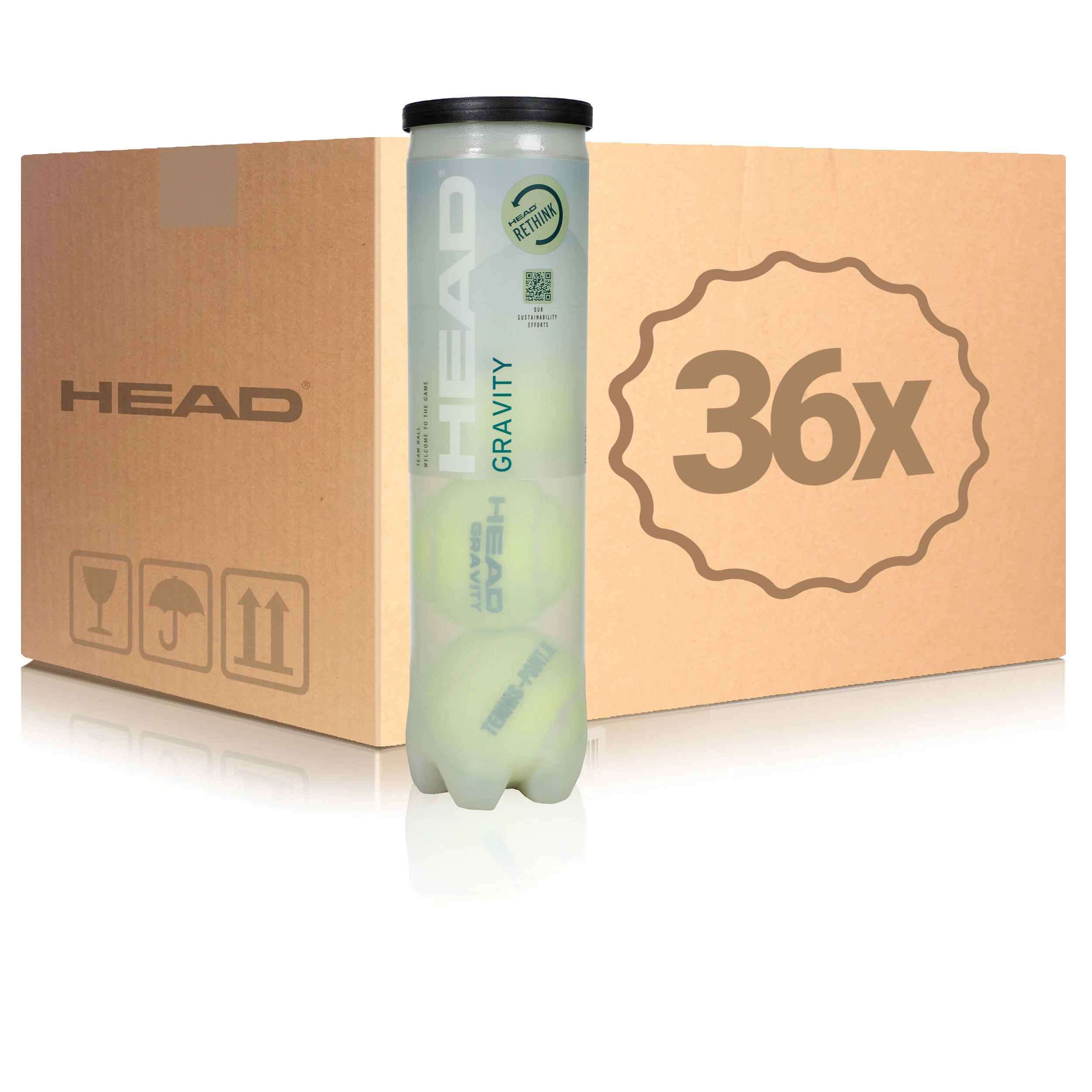 HEAD Gravity 36 Tubes De 4 En Carton, Edition Spéciale