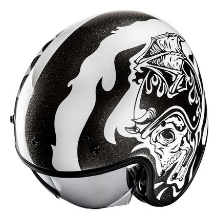 Casque Hjc V31 - FLAME - Noir / Blanc