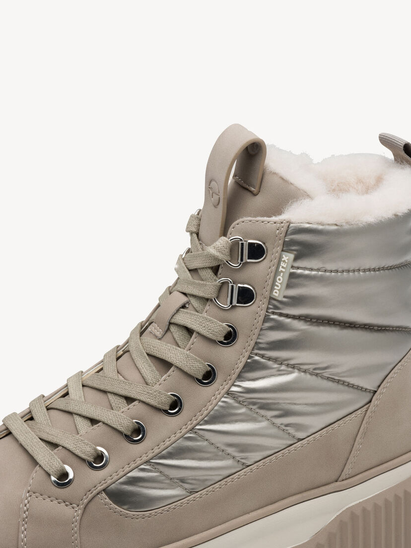 Enkellaarsje - beige warme voering