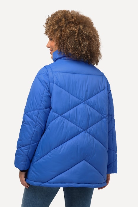 HYPRAR 2-in-1-Pufferjacke, Ärmel abnehmbar, Stehkragen