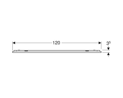 Geberit Lichtspiegel Optie Plus 120 x 70 cm 501074001