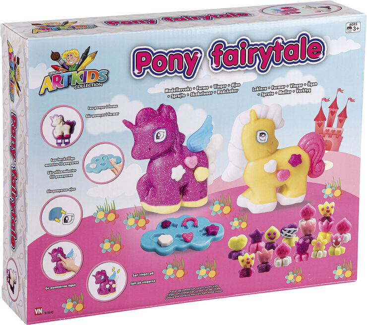 ARTKIDS ARTKIDS PONY MODELERVOKS Multi & lyserød