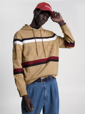Moletom com capuz Global Stripe Hilfiger Monotype Logo
