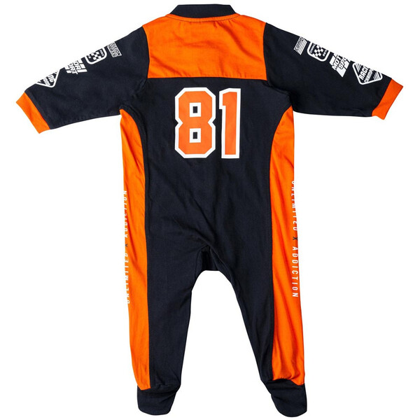 Kenny - Grenouillère bébé Racing Noir / Orange