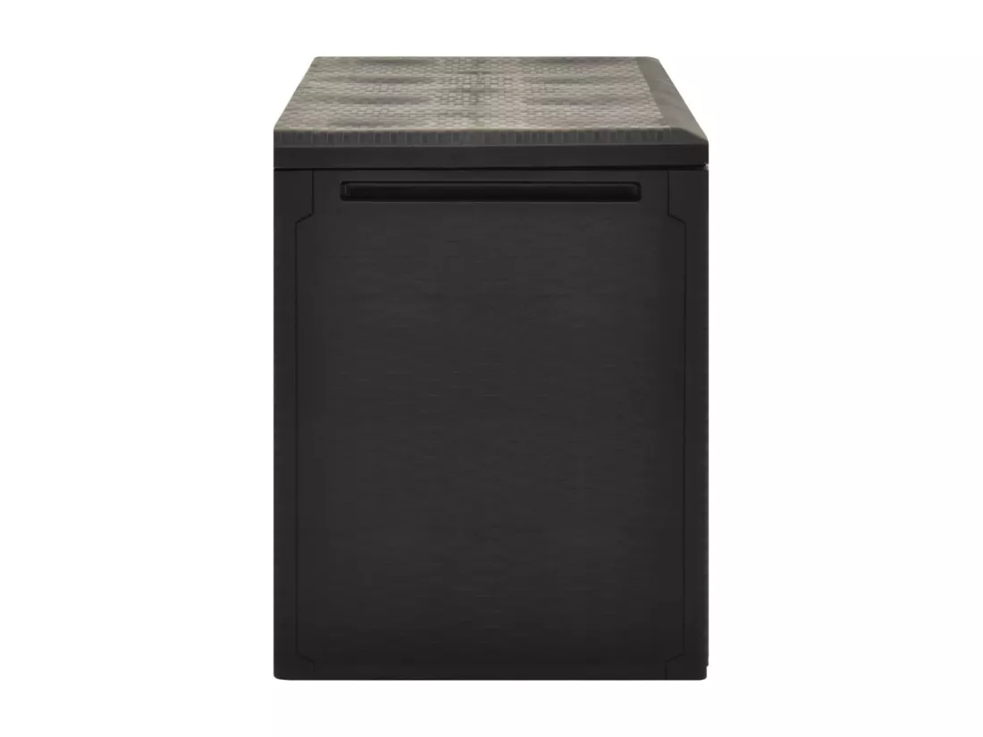 Boîte de rangement de jardin Anthracite 114x47x60 cm