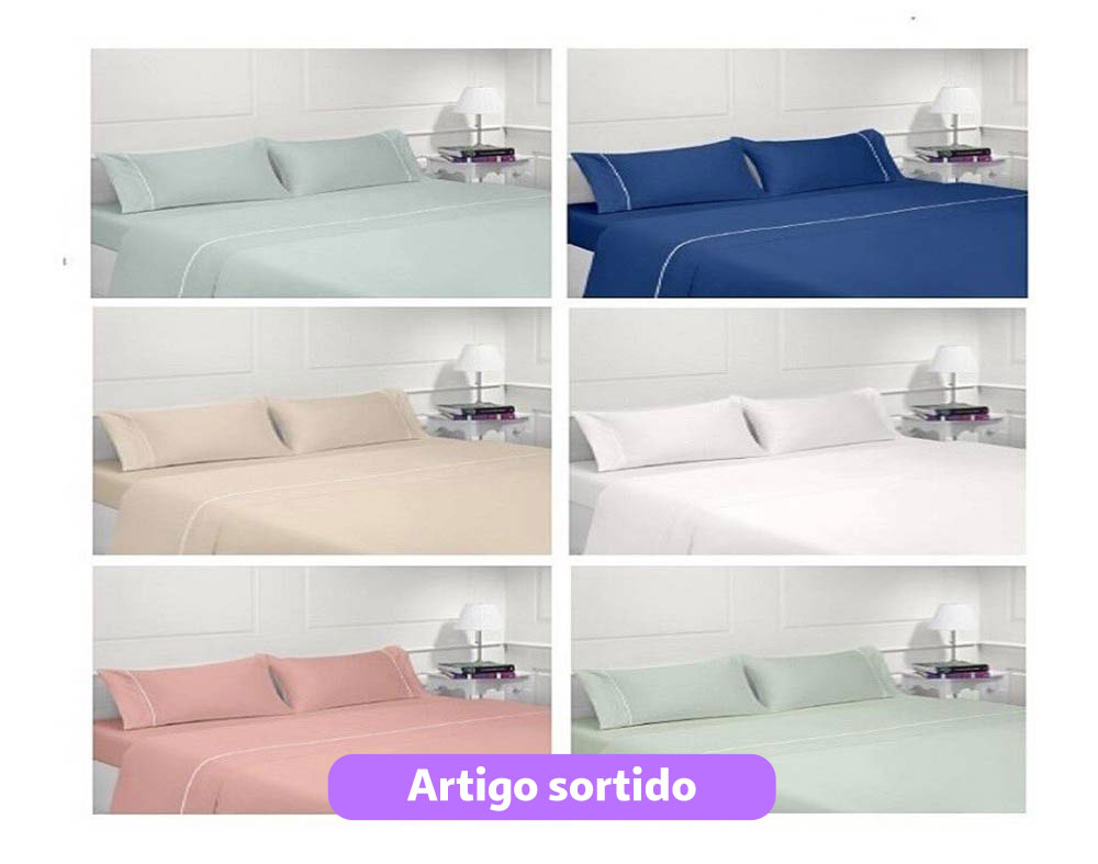JOGO DE CAMA CASAL HOMESPECIAL 220X270CM CORES SORTIDAS