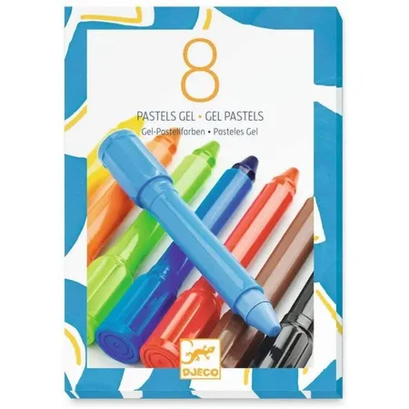 Djeco 8 Gel Pastellfarben