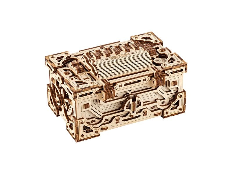 WoodTrick Bausatz Enigma Truhe Rätselbox 3D Bausatz aus Holz