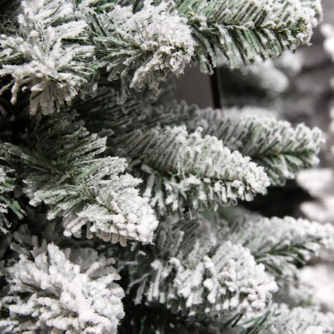 Sapin artificiel de Noël Narrow H300 cm Vert enneigé