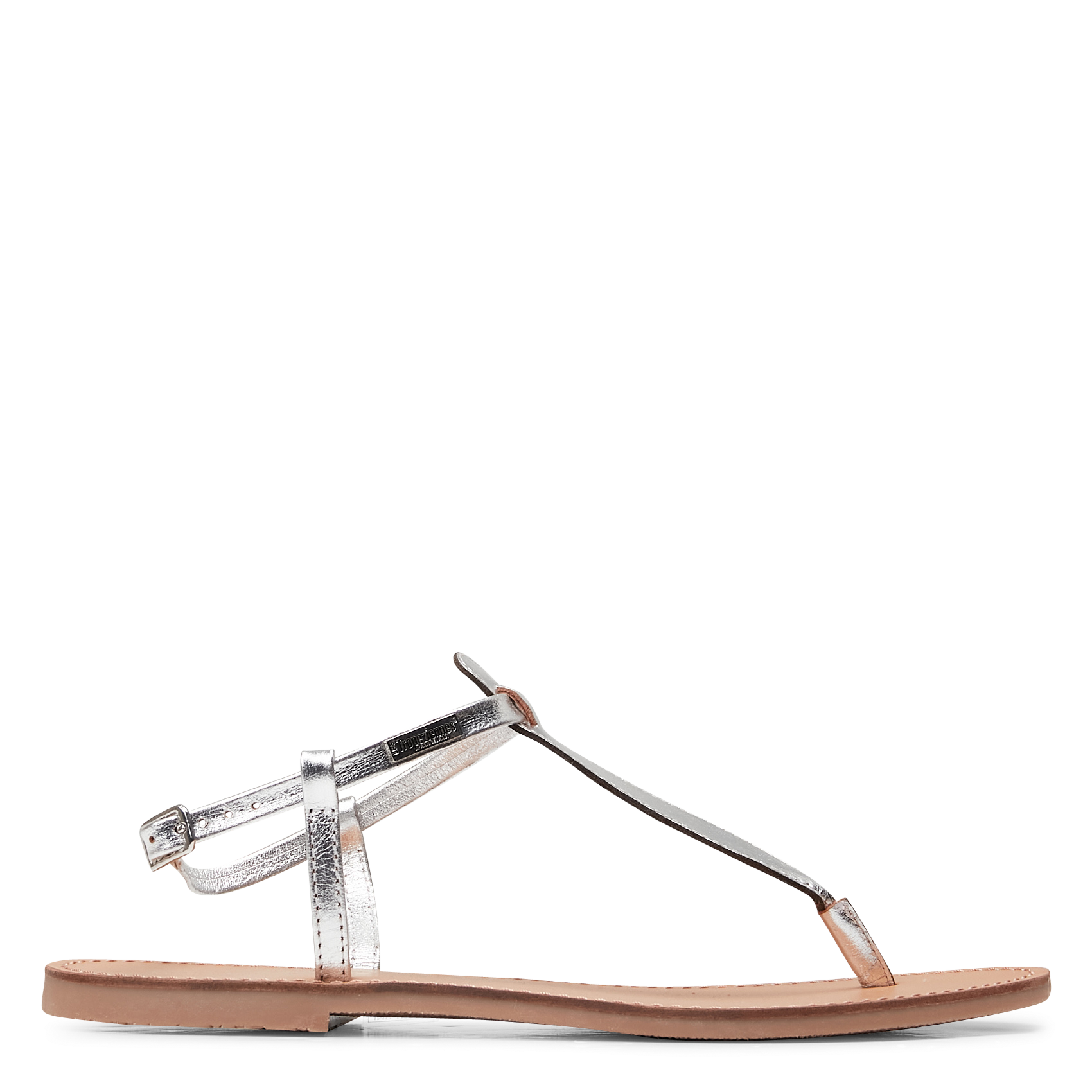 HARVIL - Sandales plates en cuir | Blanc