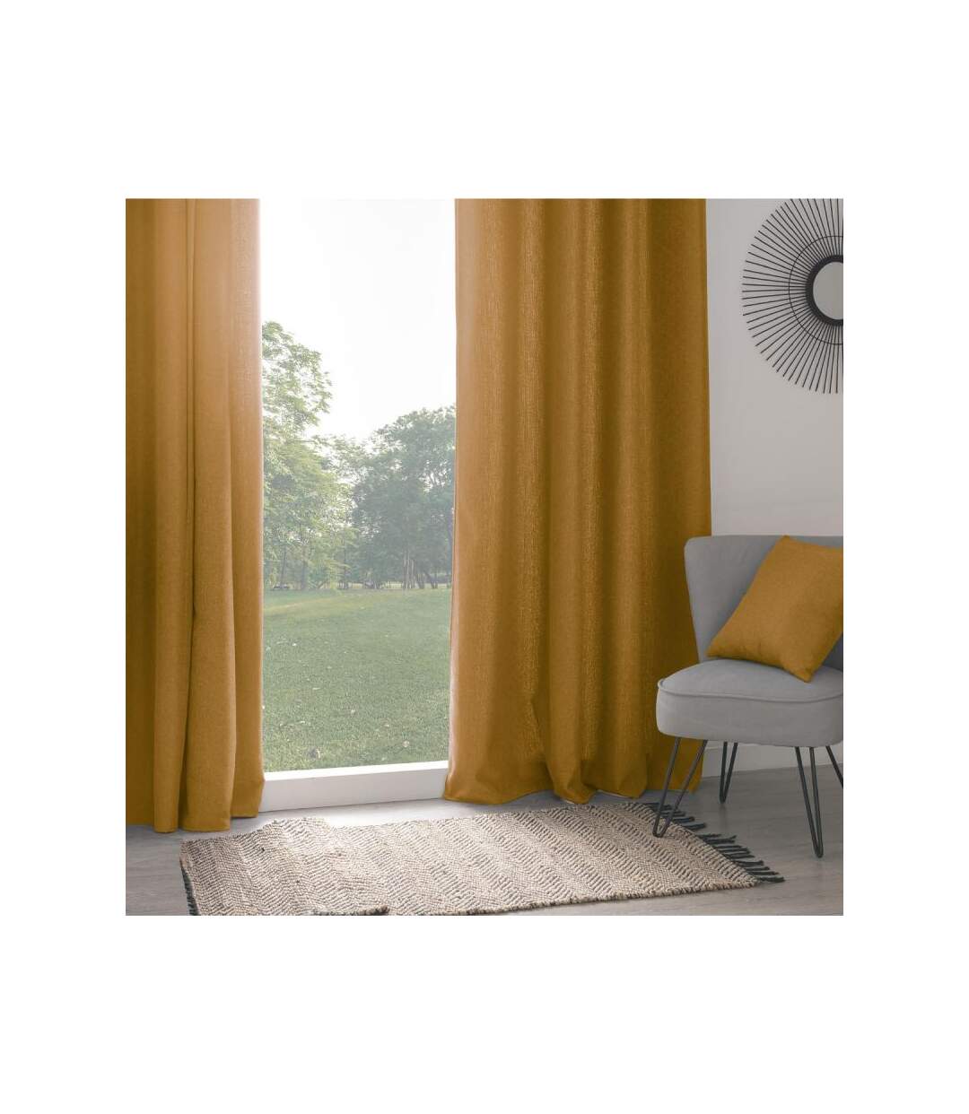 Rideau Isolant Tim 140x260cm Ocre