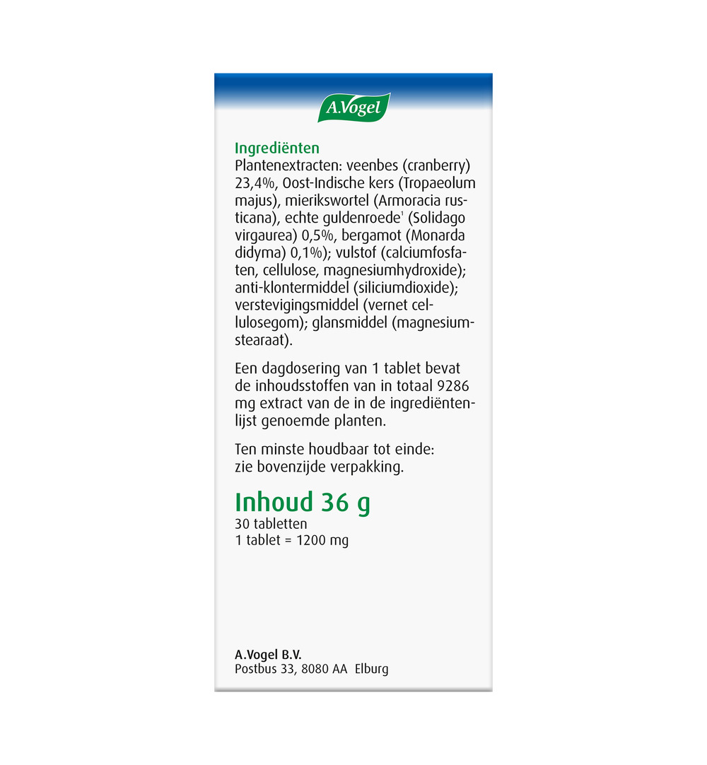 A.Vogel Cranberry Monarda (30 tabletten)