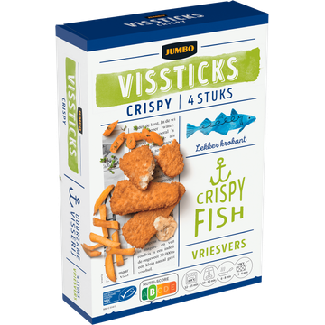 Jumbo Vissticks Crispy 4 Stuks