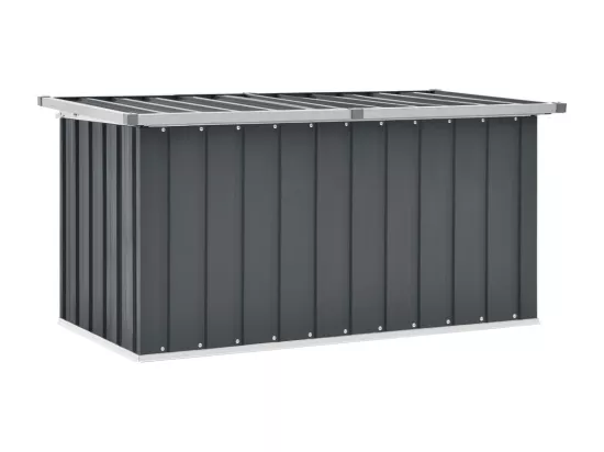 Boîte de rangement de jardin Gris 129x67x65 cm