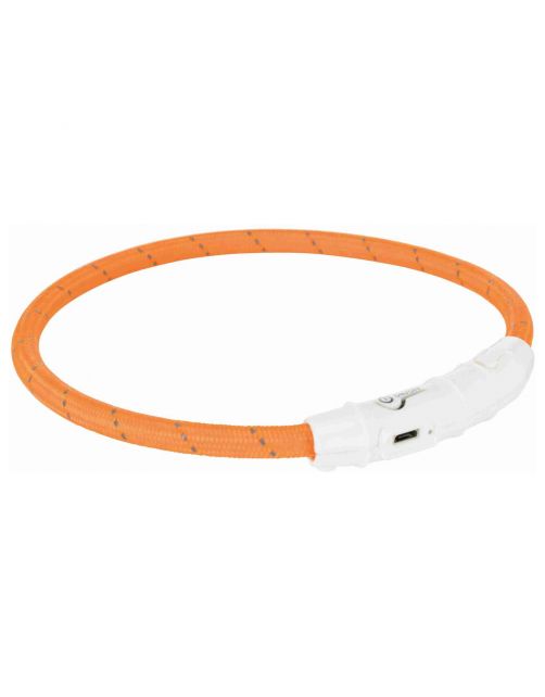 Trixie Usb Flash Lichtgevende Buis Ø 7 Mm Oranje - Hondenveiligheidslampje