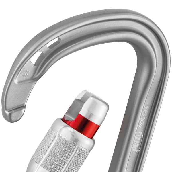 Mousqueton escalade PETZL ROCHA SCREW-LOCK GRIS