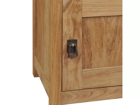 Table de chevet teck massif 40x30x50 cm