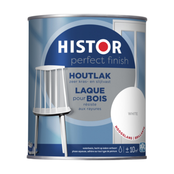 Histor Perfect Finish houtlak hoogglans 7000 wit 750 ml