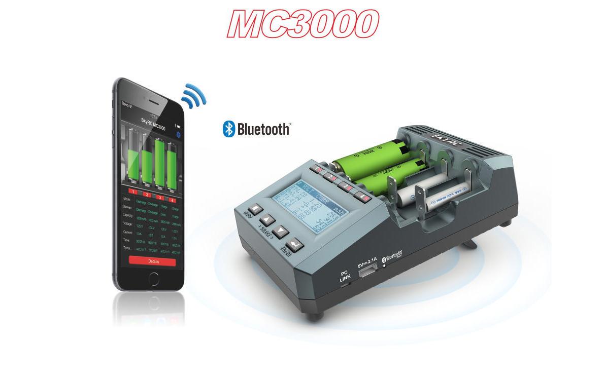 Ladegerät MC3000 Micro-USB<br>Ladegerät für alle gängigen Akkuzellen