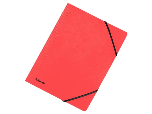 Elastikmappe uden klapper Esselte FSC® A4 Rød - (25 stk.)