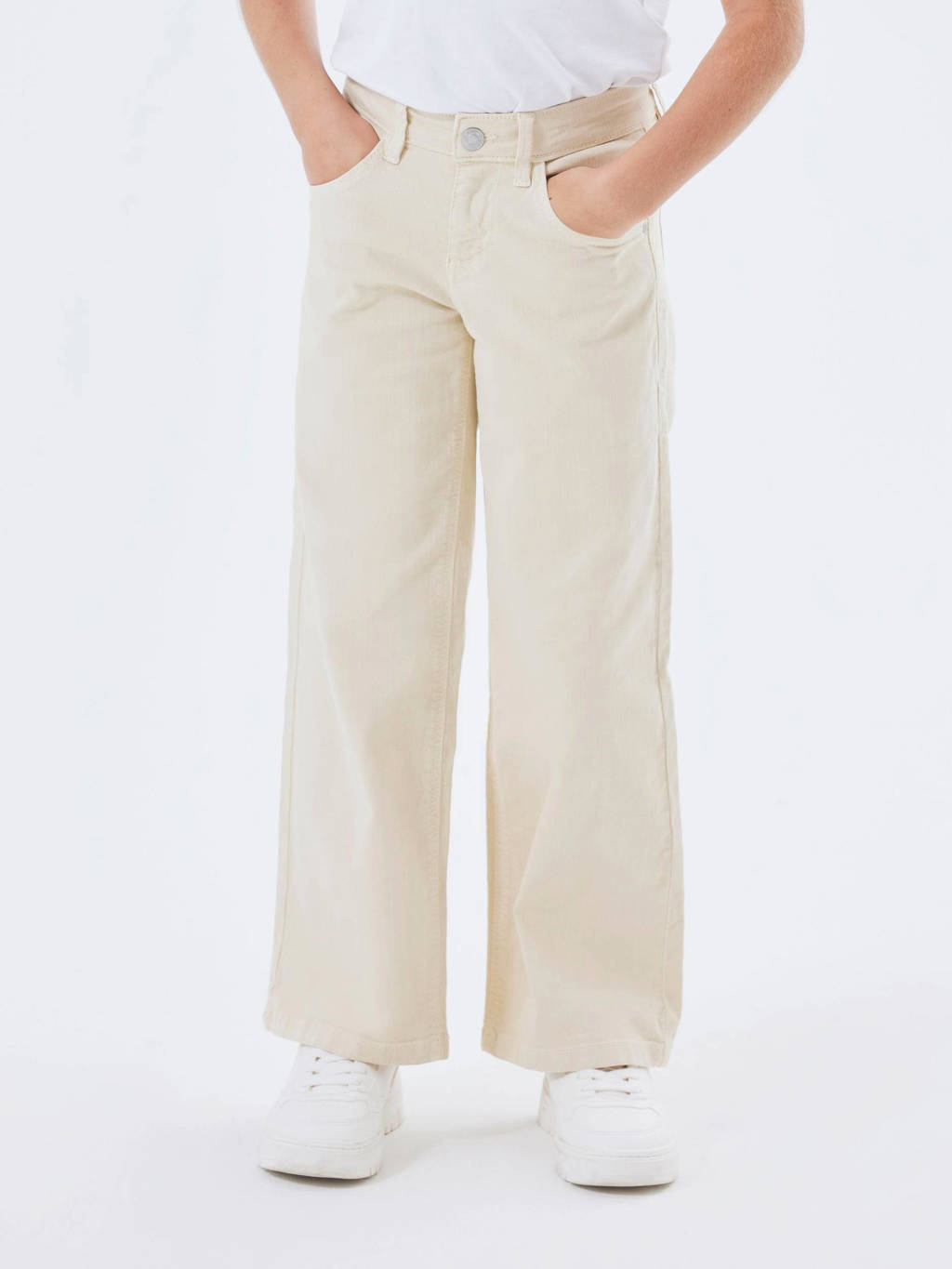 NAME IT wide leg jeans NKFROSE ecru