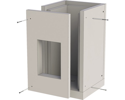 Furado F basiselement 500mm met uitsparing I19x19cm A29x29cm