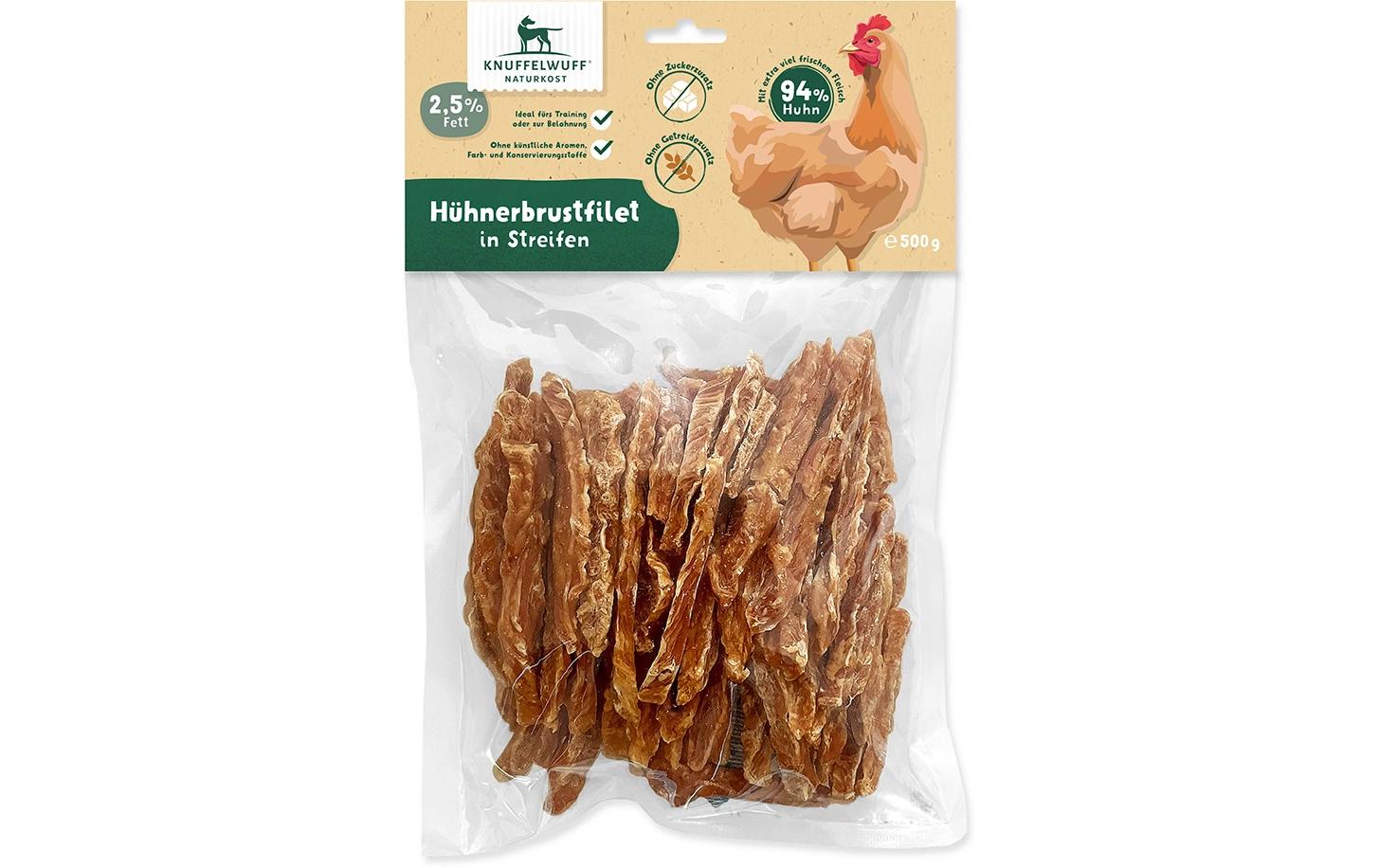 Snack Hühnerbrust-Streifen 500 gSnack für Hunde