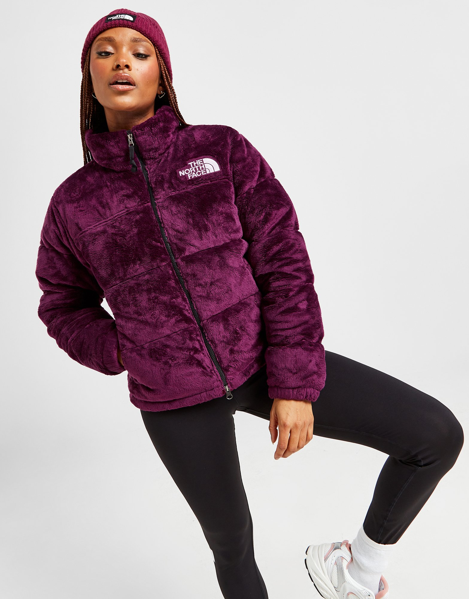 The North Face Veste Nuptse Velours Femme