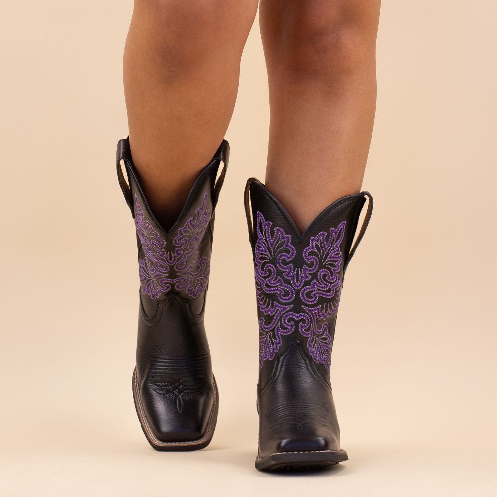 Ariat cowboylaarzen Wide Square Stretchfit zwart