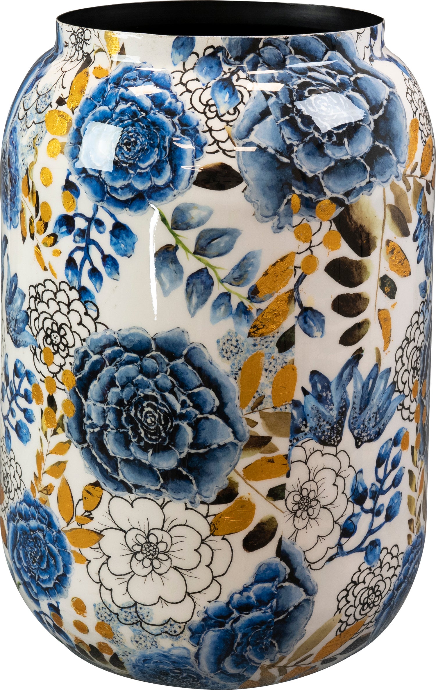 TS bloempot Dutch blauw D 30 H 42 cm