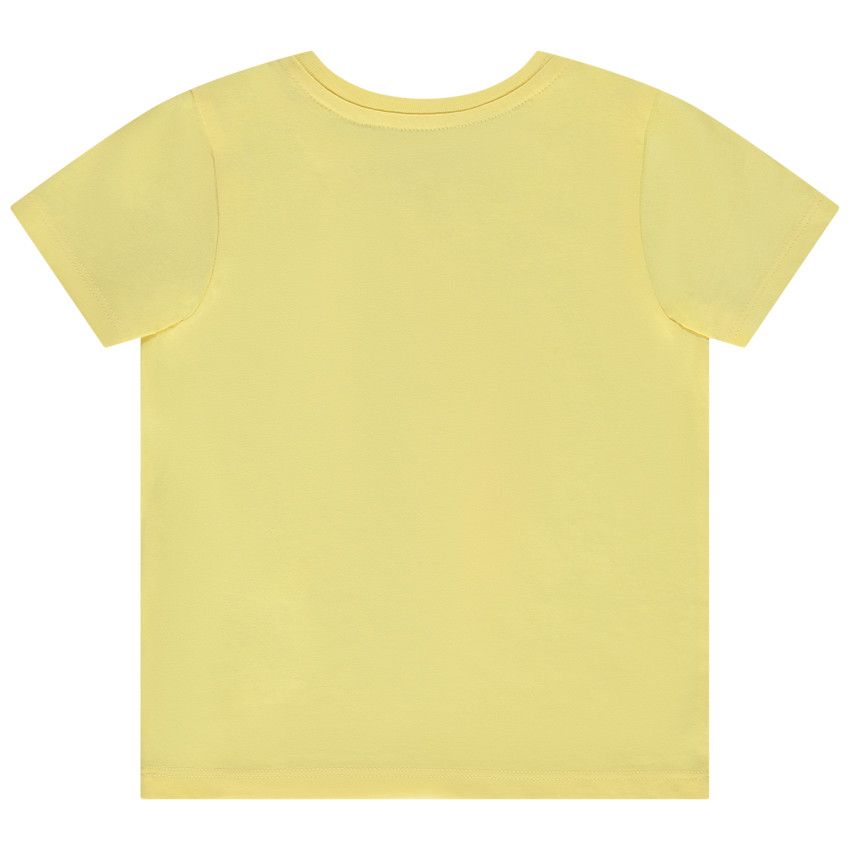 T-shirt manches courtes print ludique singe pour bébé garçon - Jaune