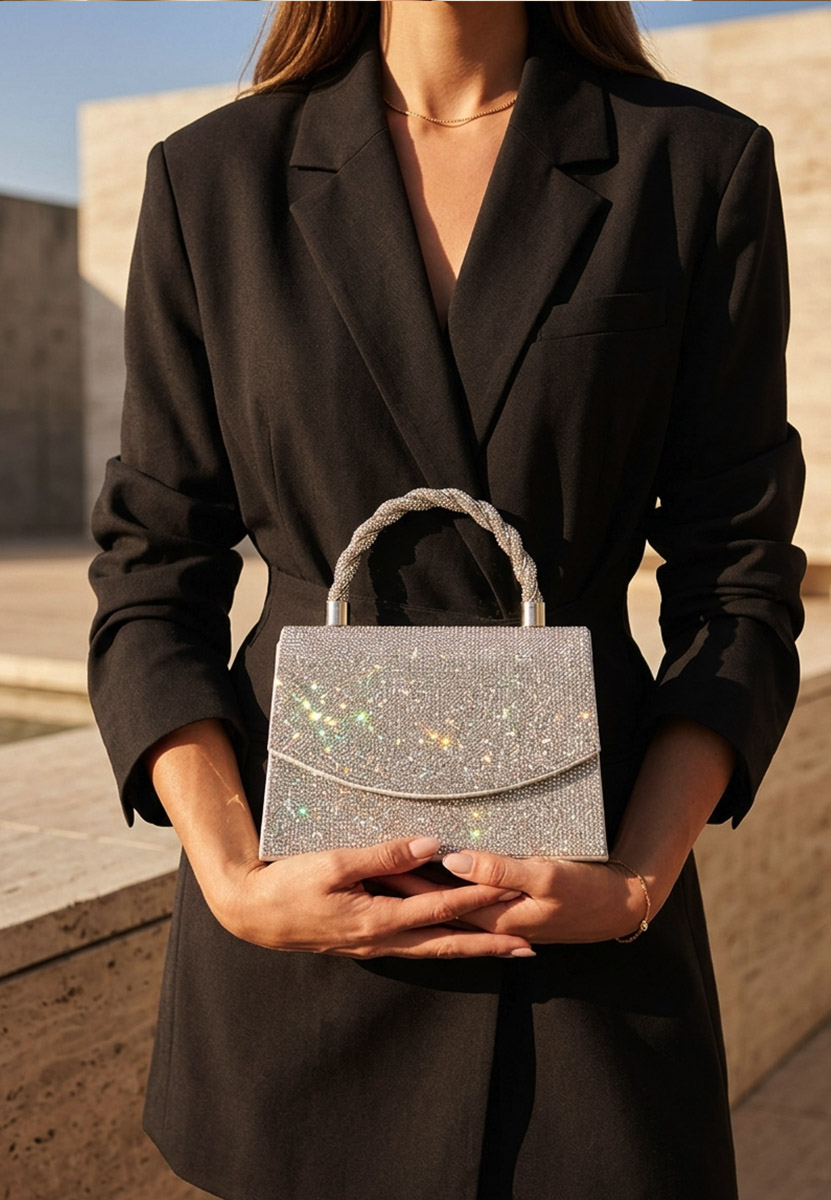 Sac à main argent Liorina