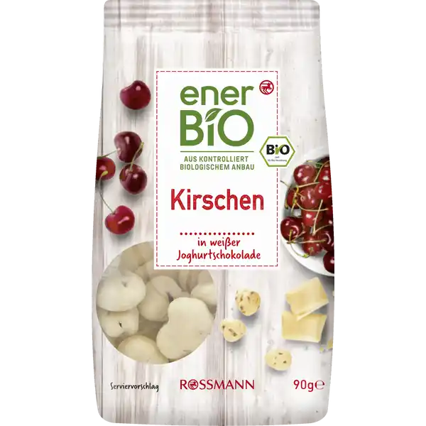 Kirschen in weißer Joghurtschoko