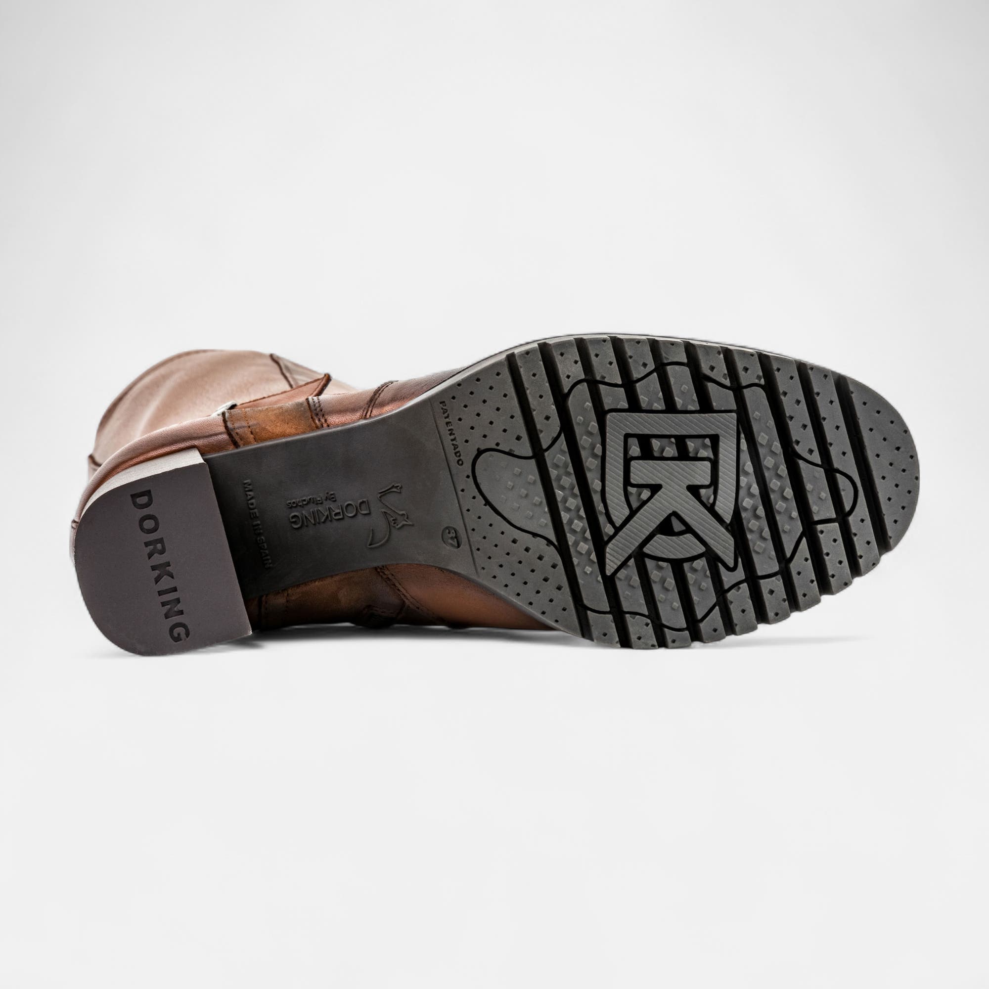 Bottes à talon Femme cognac