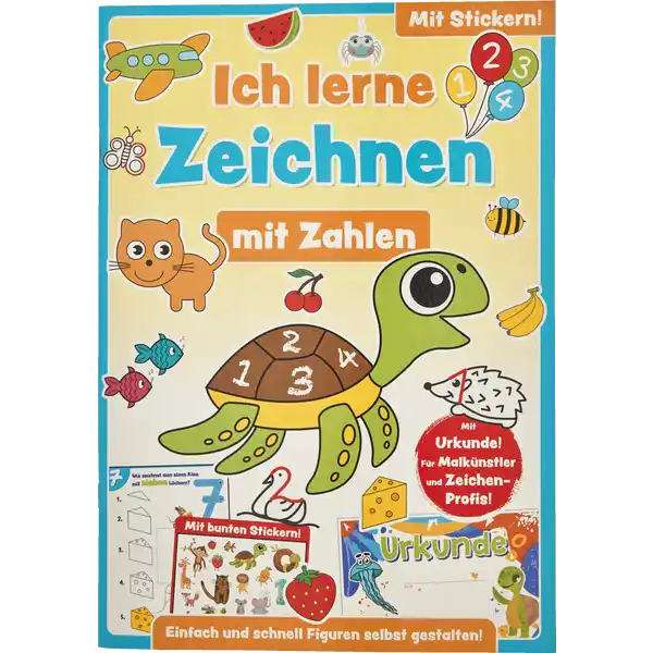 Zeichenbuch mit Zahlen