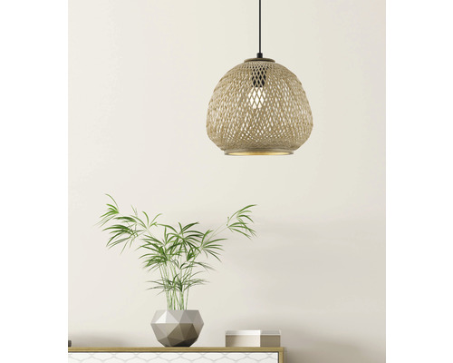 Hanglamp, 1-lichts, HxØ 110x32 cm, zwart