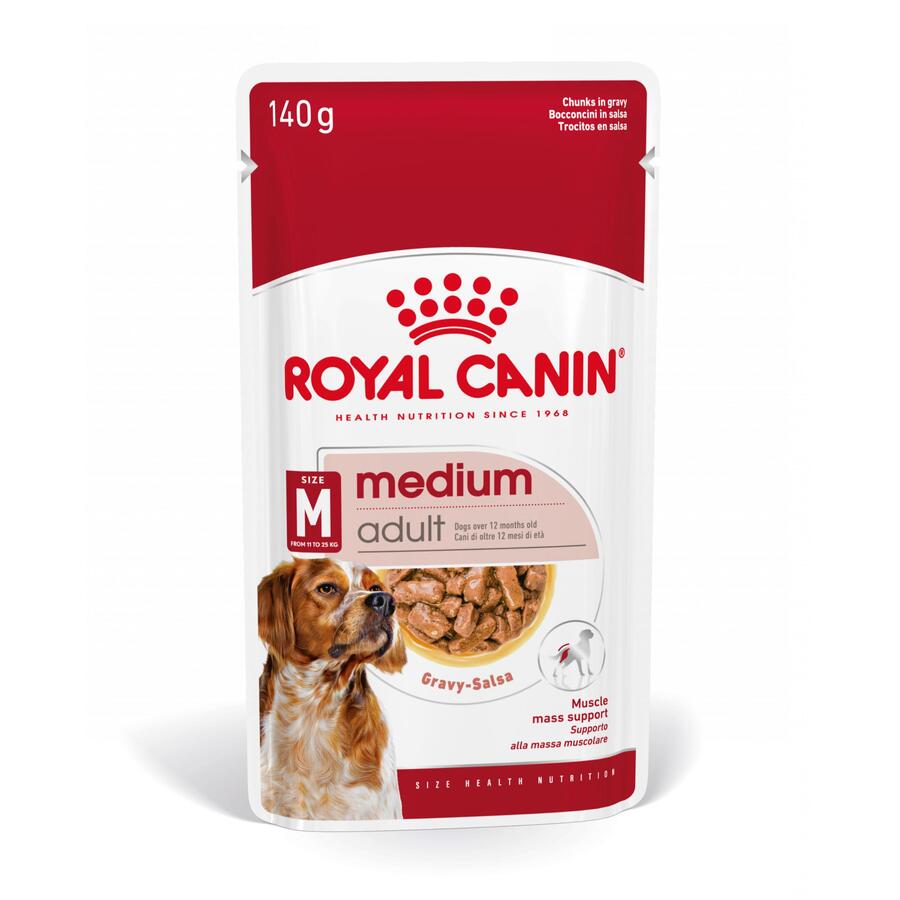 Sachê Royal Canin Medium Adult em molho para cães