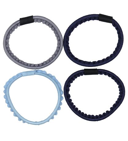 Kknekki Haargummis - 4er-Pack - Blau/Hellgrau