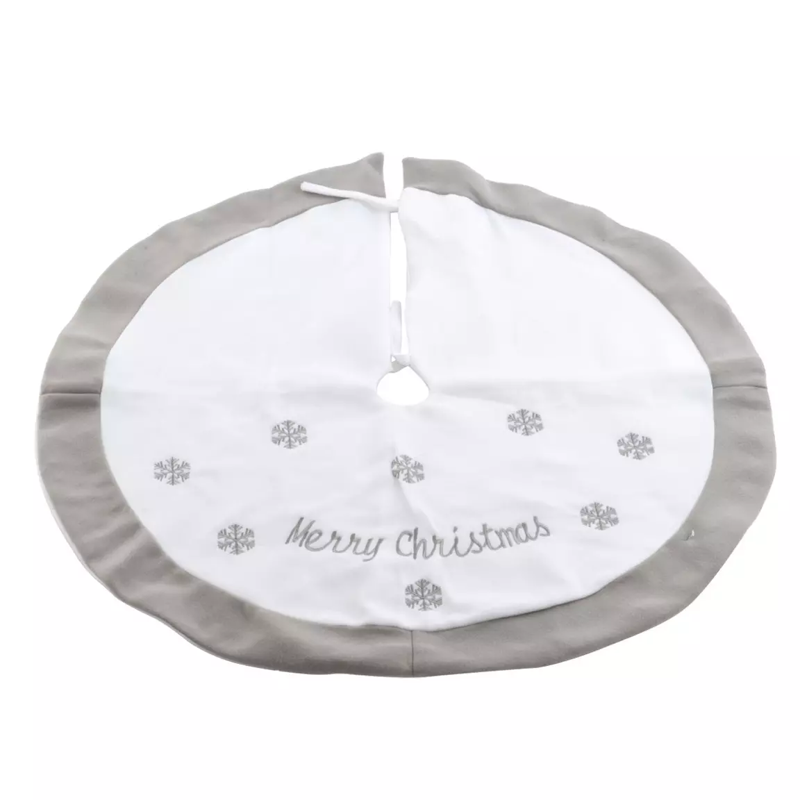 Tapis de sapin rond (D89 cm) Snowflakes Merry