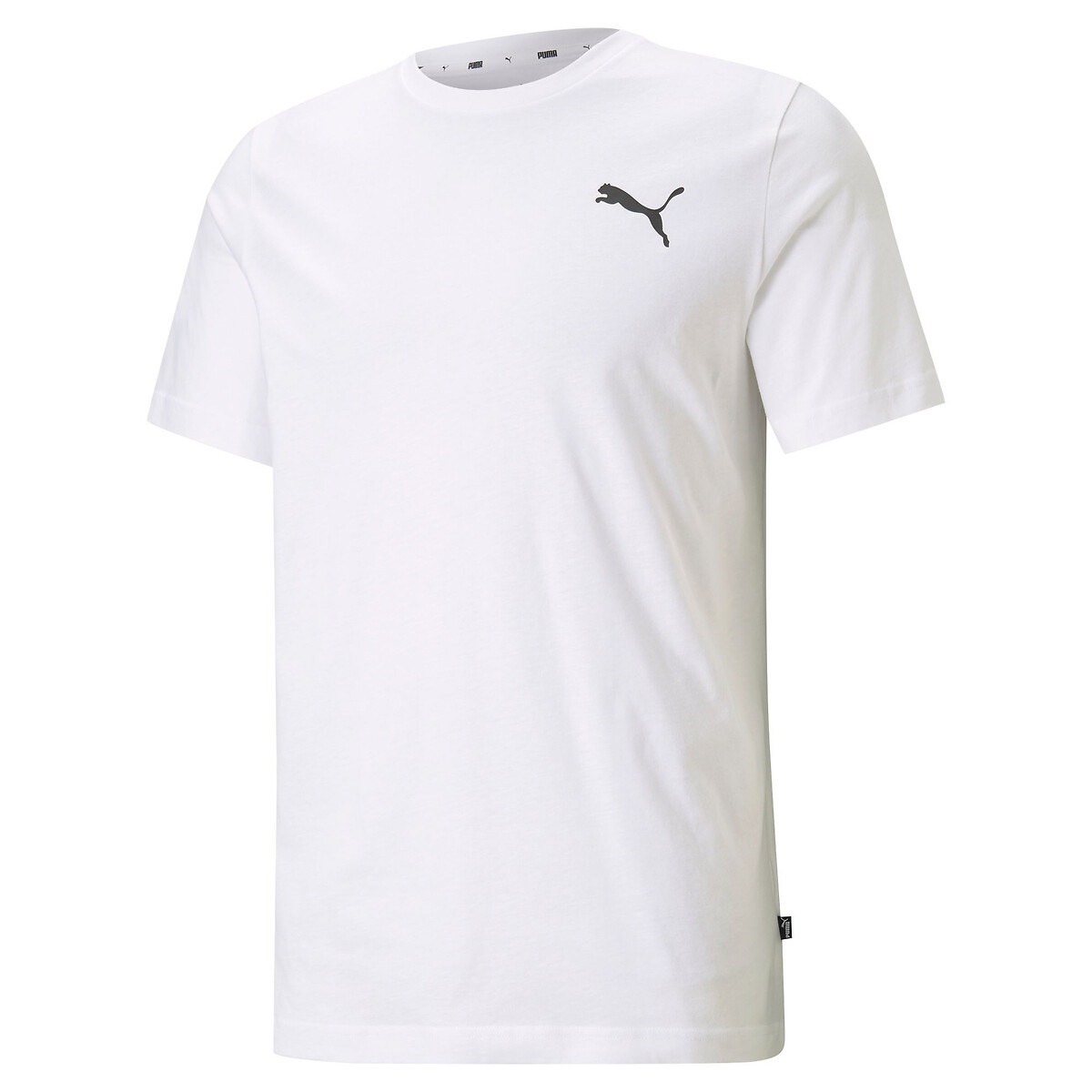 PUMA<br>Camiseta de manga curta, logo essencial pequeno