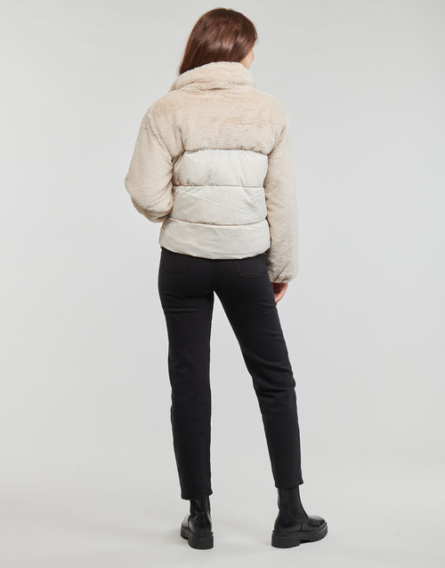 Only - ONLWANJA FUR PUFFER MIX JACKET CC OTW - Beige
