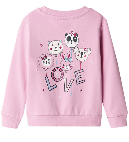 Name It Sweatshirt - NmfVasacha - Pastel Lavender/Love