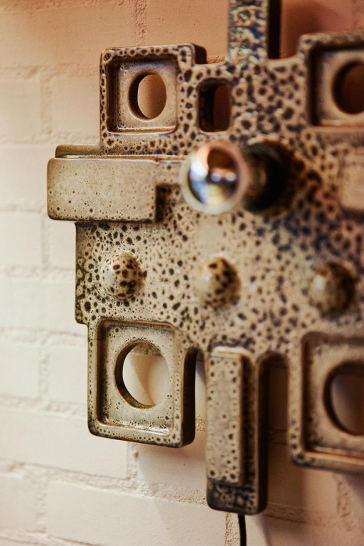 HKliving Ceramic Relief wandlamp