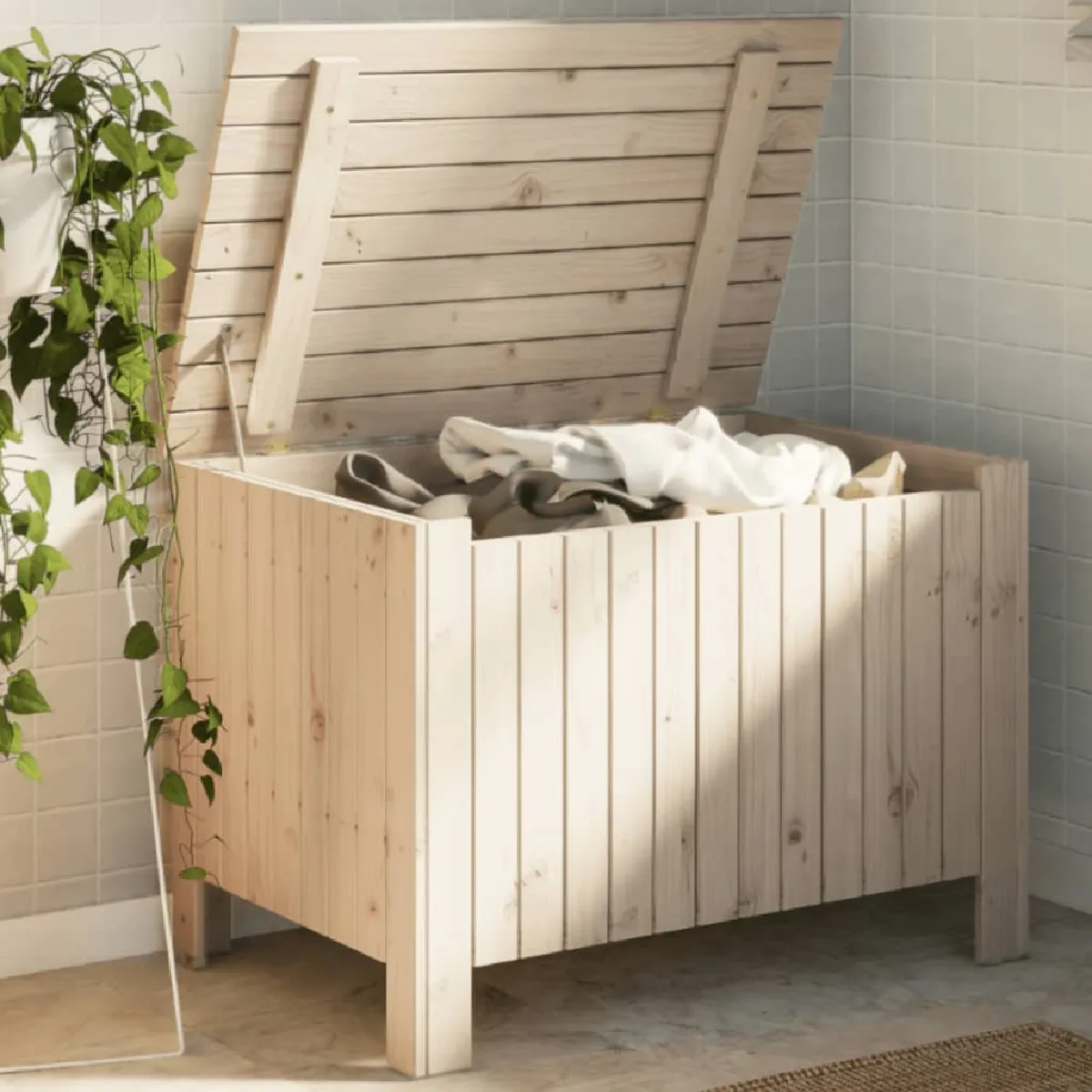 VIDAXL Boîte de Rangement RANA - Bois de Pin