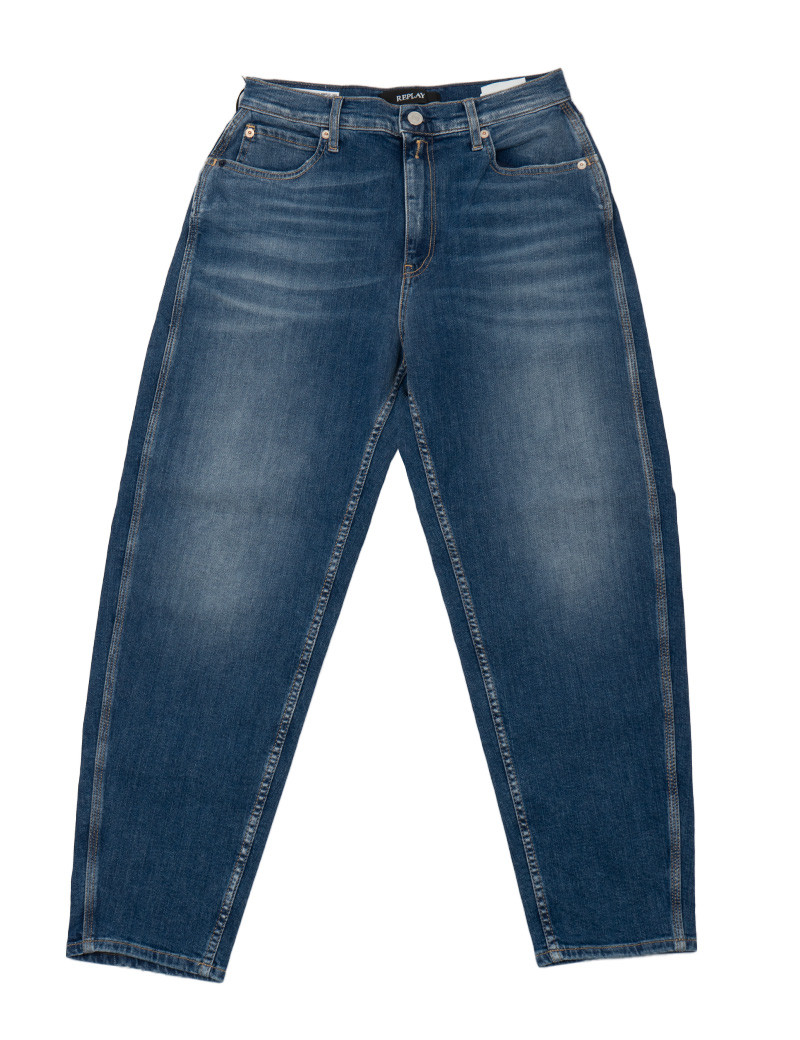 REPLAY JEAN FEMME BALOON KEIDA BLEU FONCÉ 421