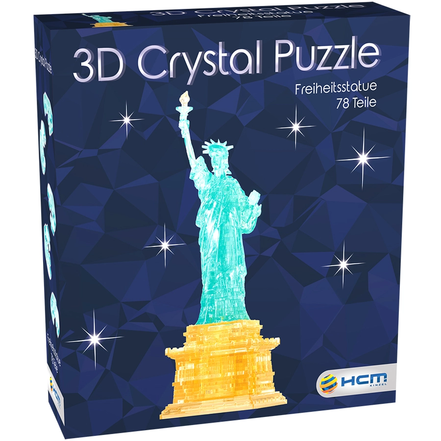 HCM Kinzel Crystal Puzzle Freiheitsstatue Mehrfarbig