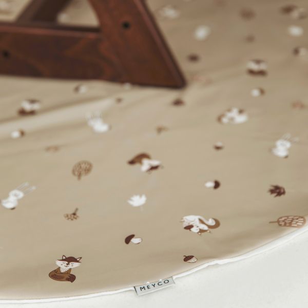 Meyco Knoeimat Kinderstoel Forest Animals Sand