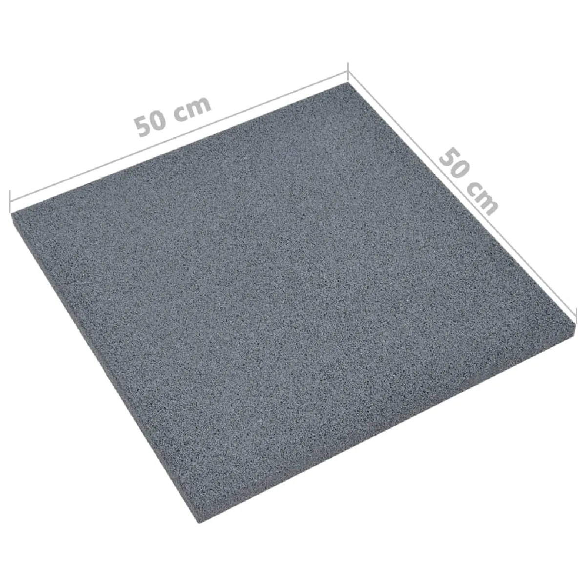 vidaXL Carreaux de protection antichoc - Gris