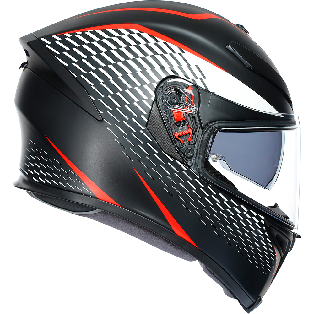 AGV - Casque K5 S Thunder Noir / Rouge / Blanc
