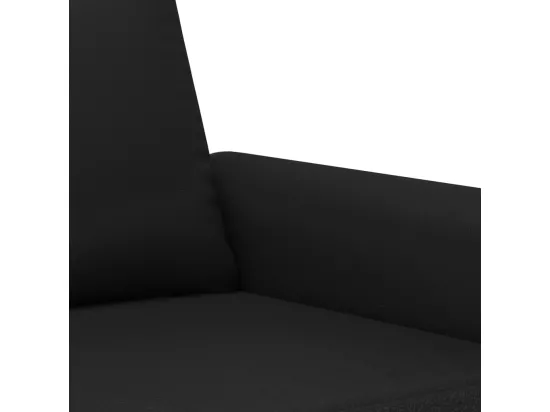 Canapé à 2 places Noir 140 cm Similicuir